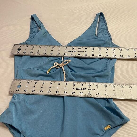 Banana Moon Blue One Piece Swimsuit Bathing Suit Plus Size XXL - Picture 3 of 6